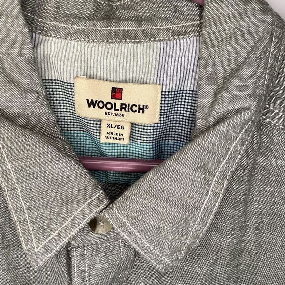 Mens Woolrich short sleeved buttoned front shirt XL - Picture 3 of 5